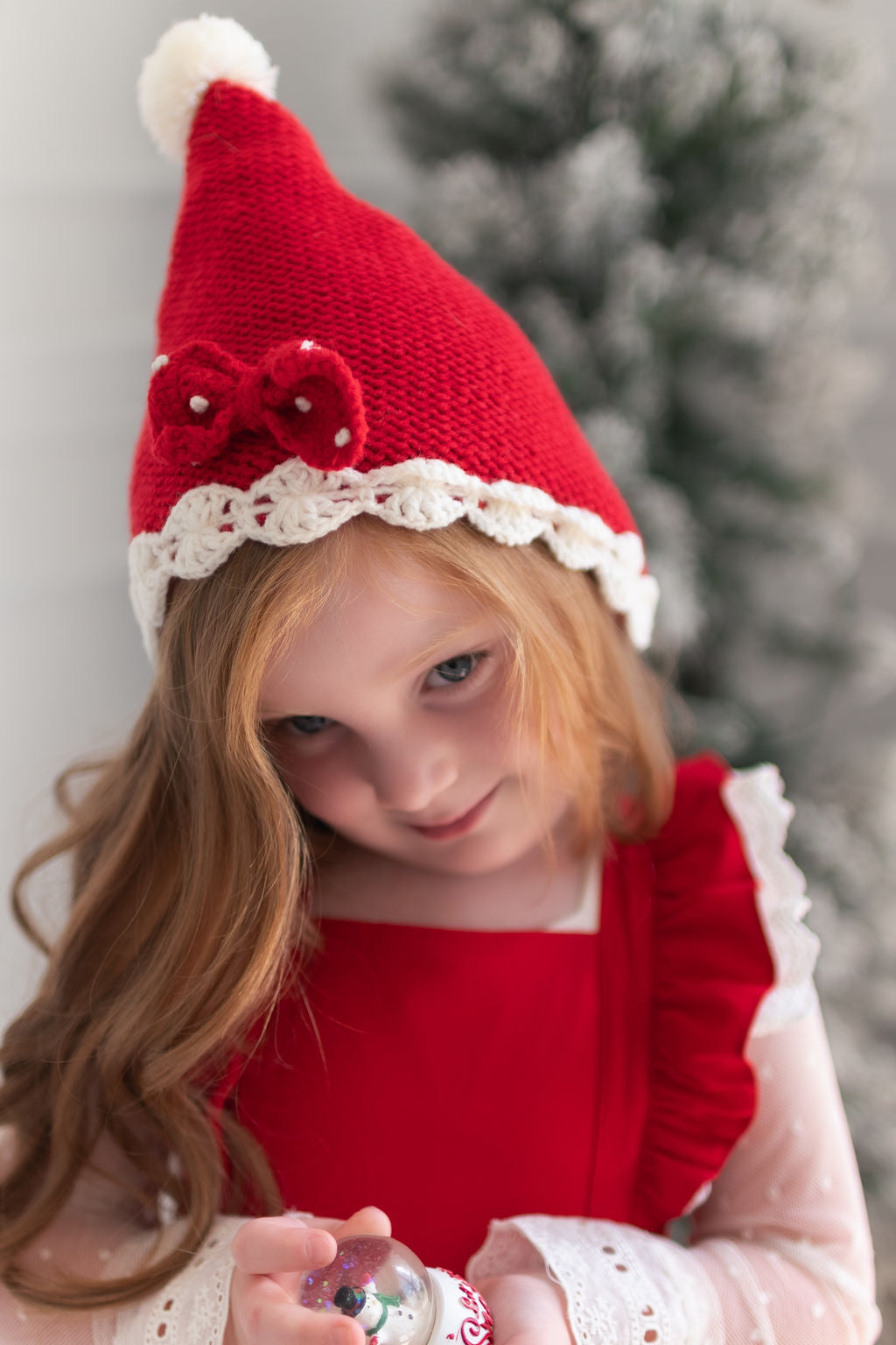 Santa's little helper bow bonnet RTS