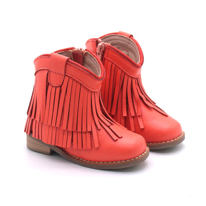 Clementine Fringe cowboy booties (glitter and solid)