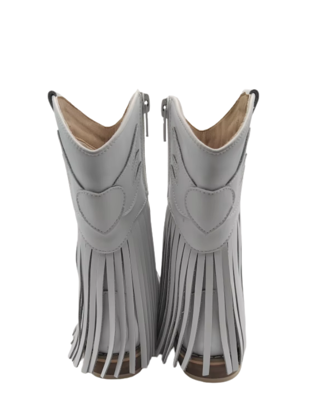 Jolene Fringe Leather Cowgirl Boots NEW STYLE