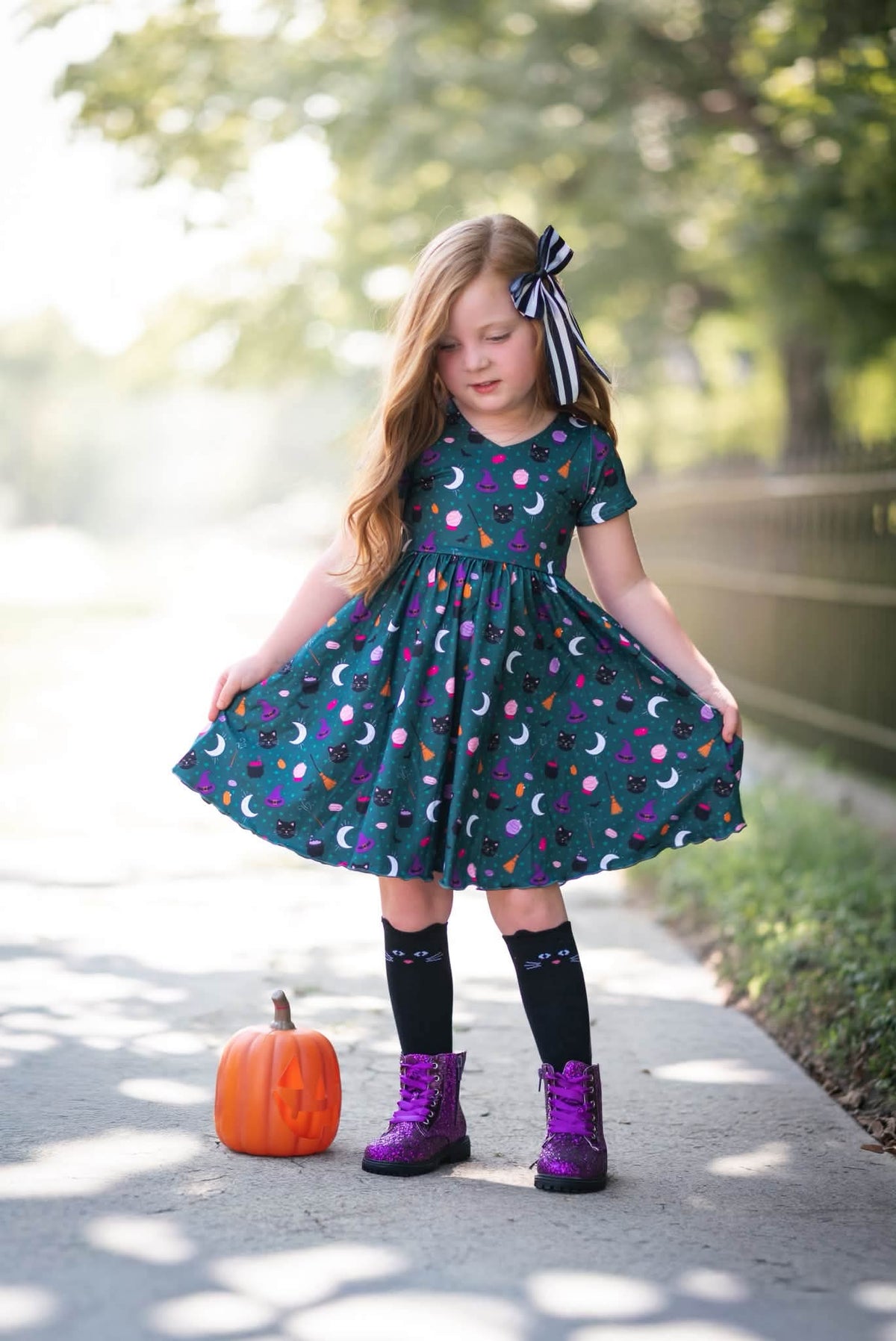 Sparkle squad Girls glitter combat boots