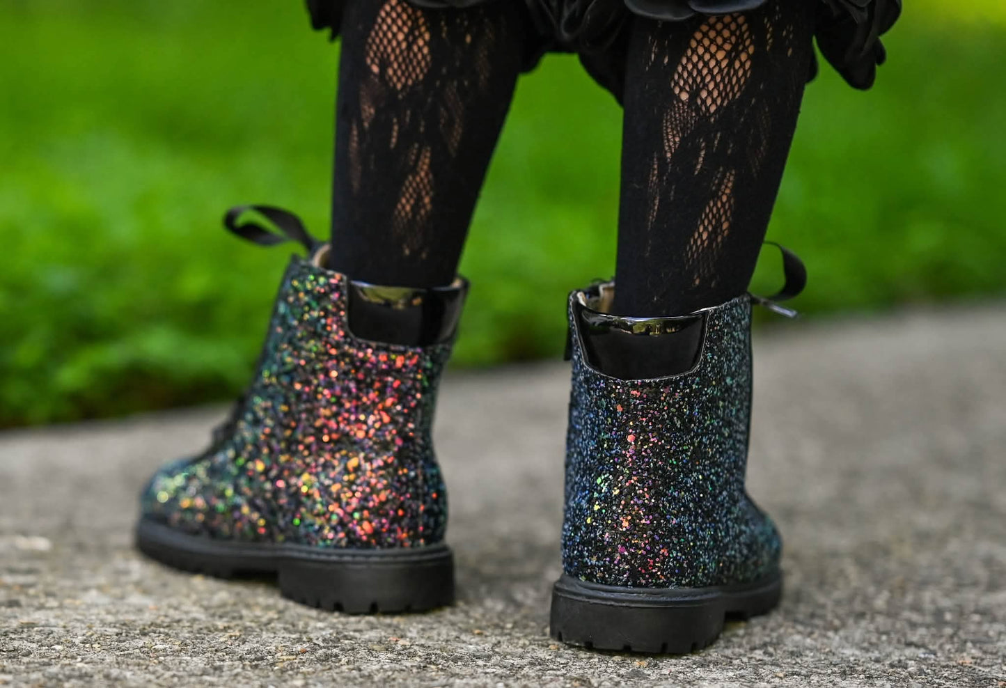 Sparkle squad Girls glitter combat boots PRE ORDER