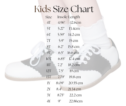 Saddle sweetheart girls vintage shoe