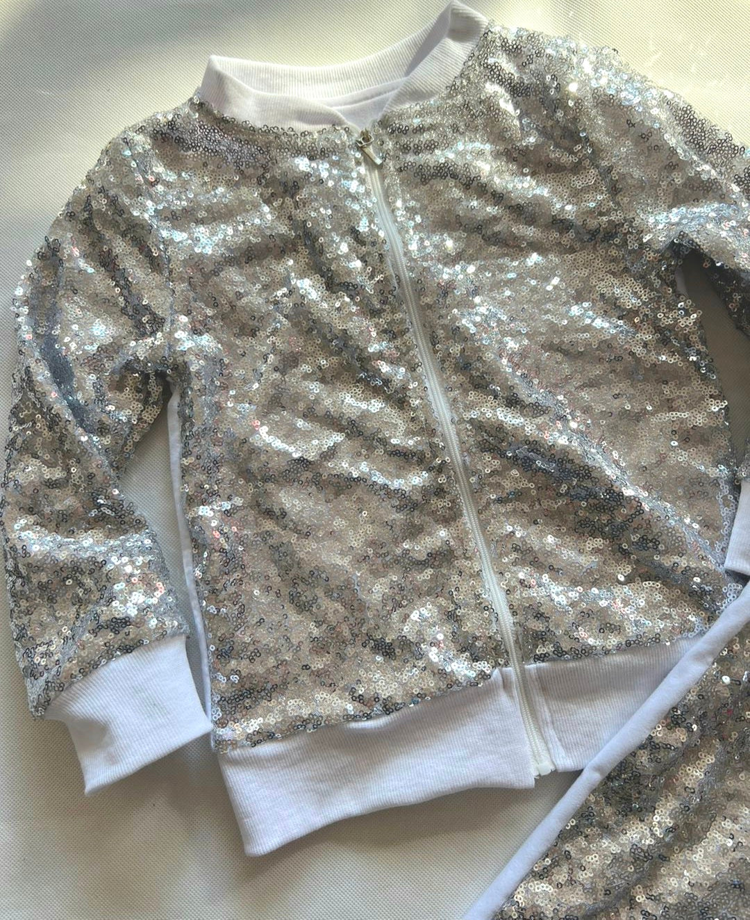 Pop star bling sequin pants and jacket set