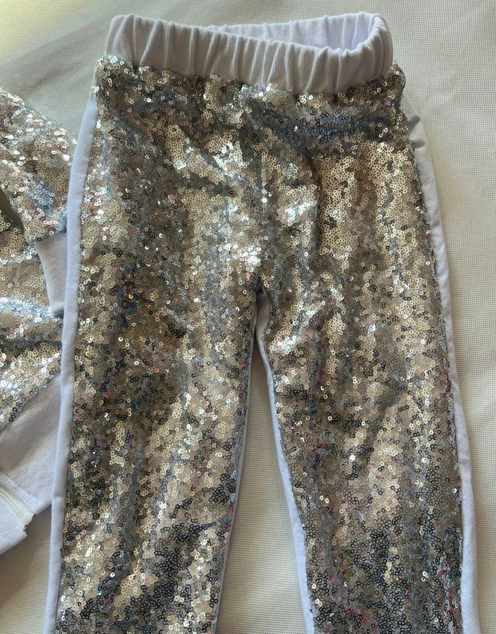 Pop star bling sequin pants and jacket set