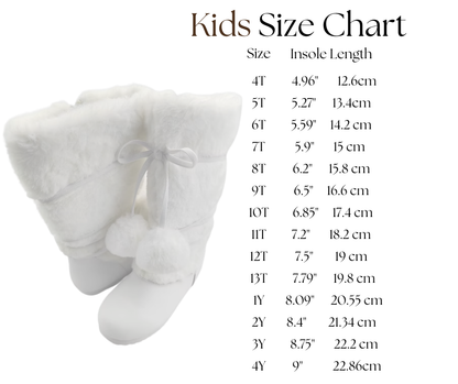 Snowball Pom Pom Fur Boots Girls & Womens