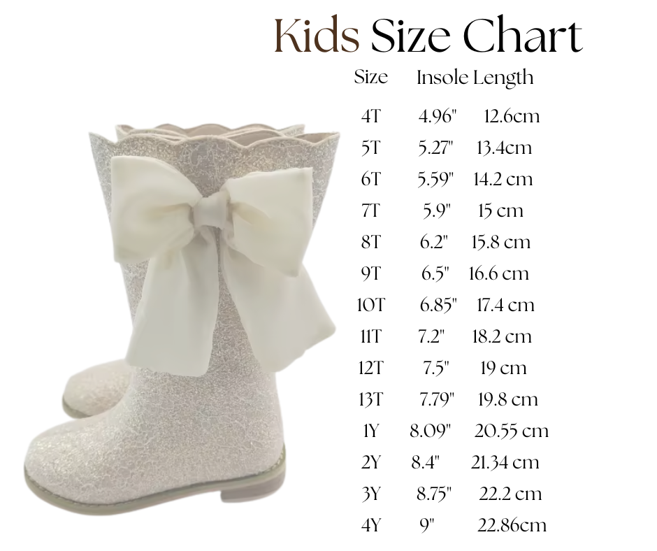 Sugarplum bow lace boots