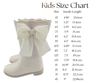 Sugarplum bow lace boots