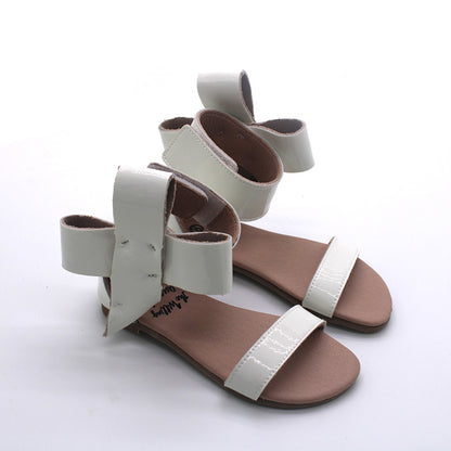 Natalie Patent Leather Bow Sandal