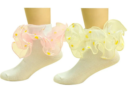 Daisy ankle tutu socks