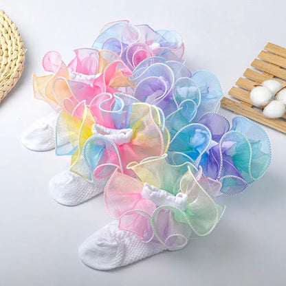Ombre Ruffle tutu Socks