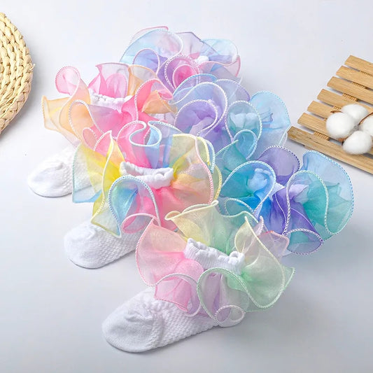 Ombre Ruffle Socks