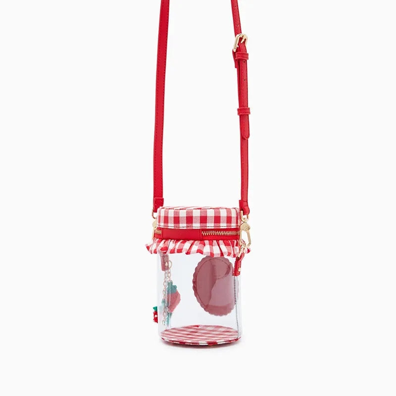 Strawberry jam purse