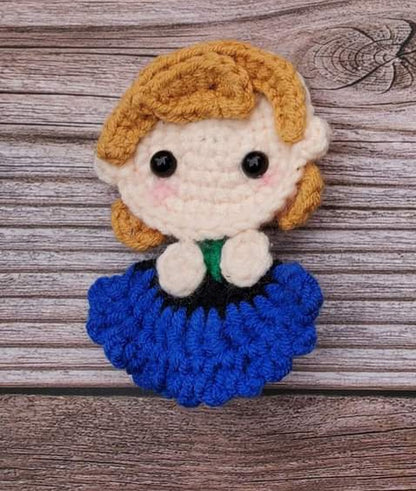 Crochet Princess Hair clips