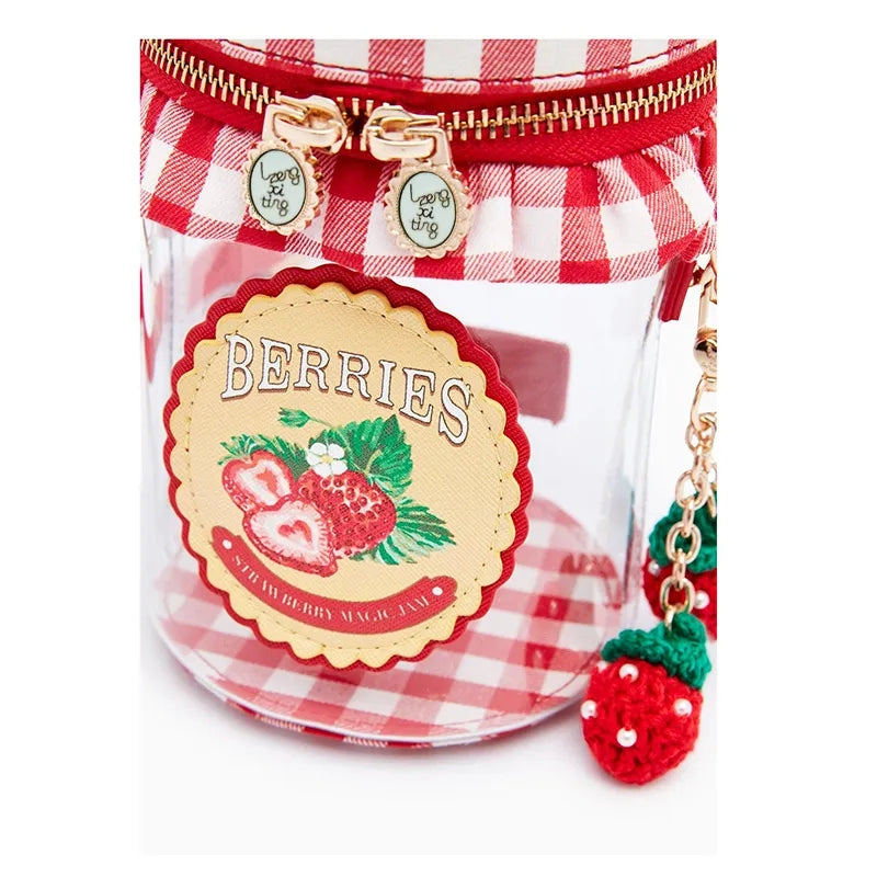 Strawberry jam purse