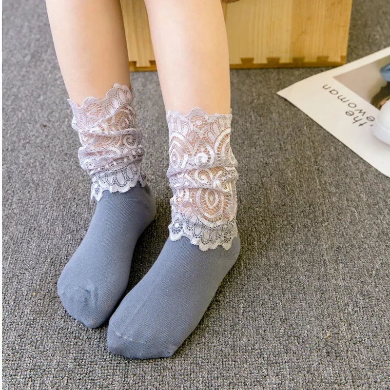 Wednesday lace socks