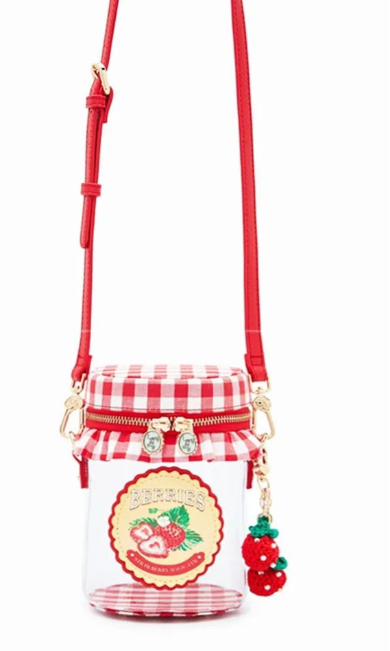 Strawberry jam purse