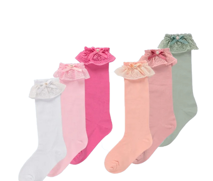 Pearl Ruffle Sock