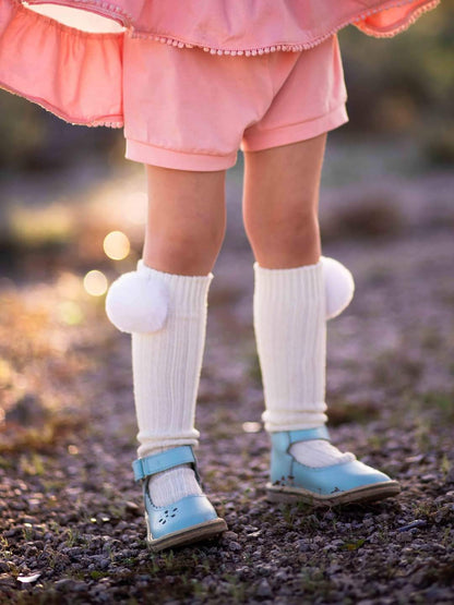 Sweet puff furry pom socks