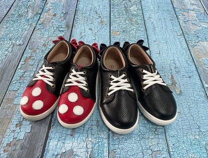 Millie sneakers - Magical Mouse and solid Black