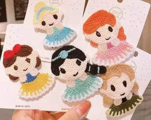 Princess Hair Snap clips