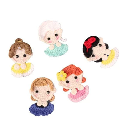 Crochet Princess Hair clips