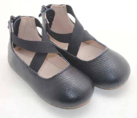 Greta Ballet Flat lichee leather