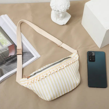 Pastel Checkered Waist Sling Bag