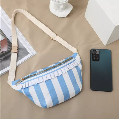 Pastel Checkered Waist Sling Bag