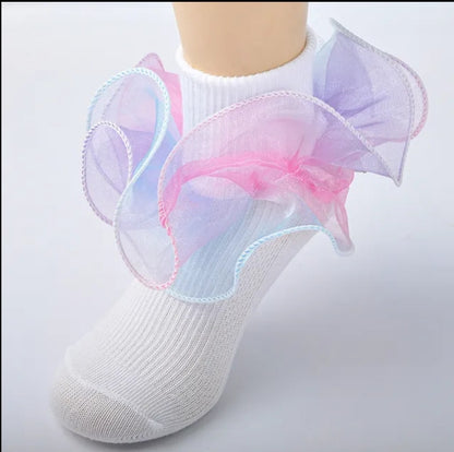 Ombre Ruffle tutu Socks