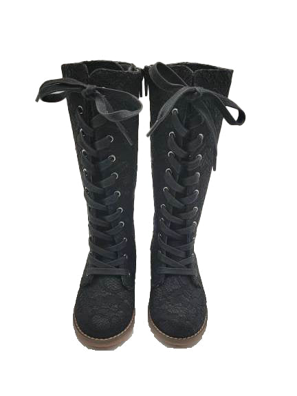 Tall Lace Boots - ready to ship