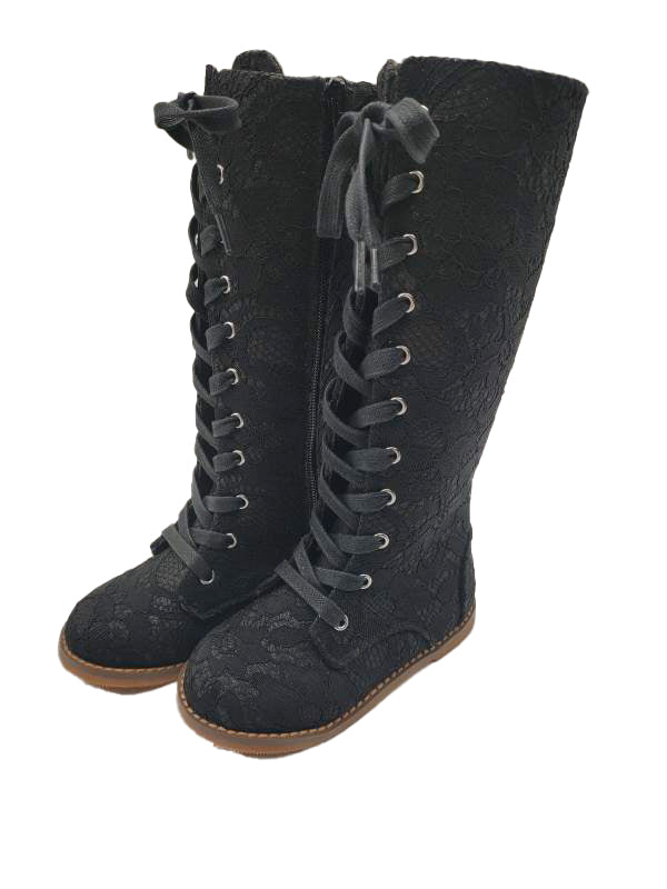 Tall Lace Boots - ready to ship