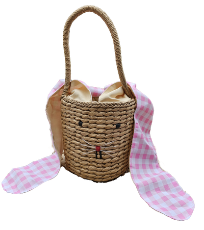 Rattan Bunny Easter Basket